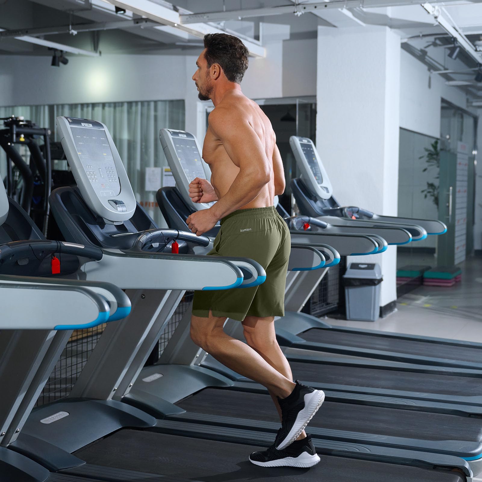 Ksmien Men's Running Shorts 7 Inch with Zipper Pockets Quick Dry Lightweight Athletic Shorts for Workout Gym Basketball - Image 6