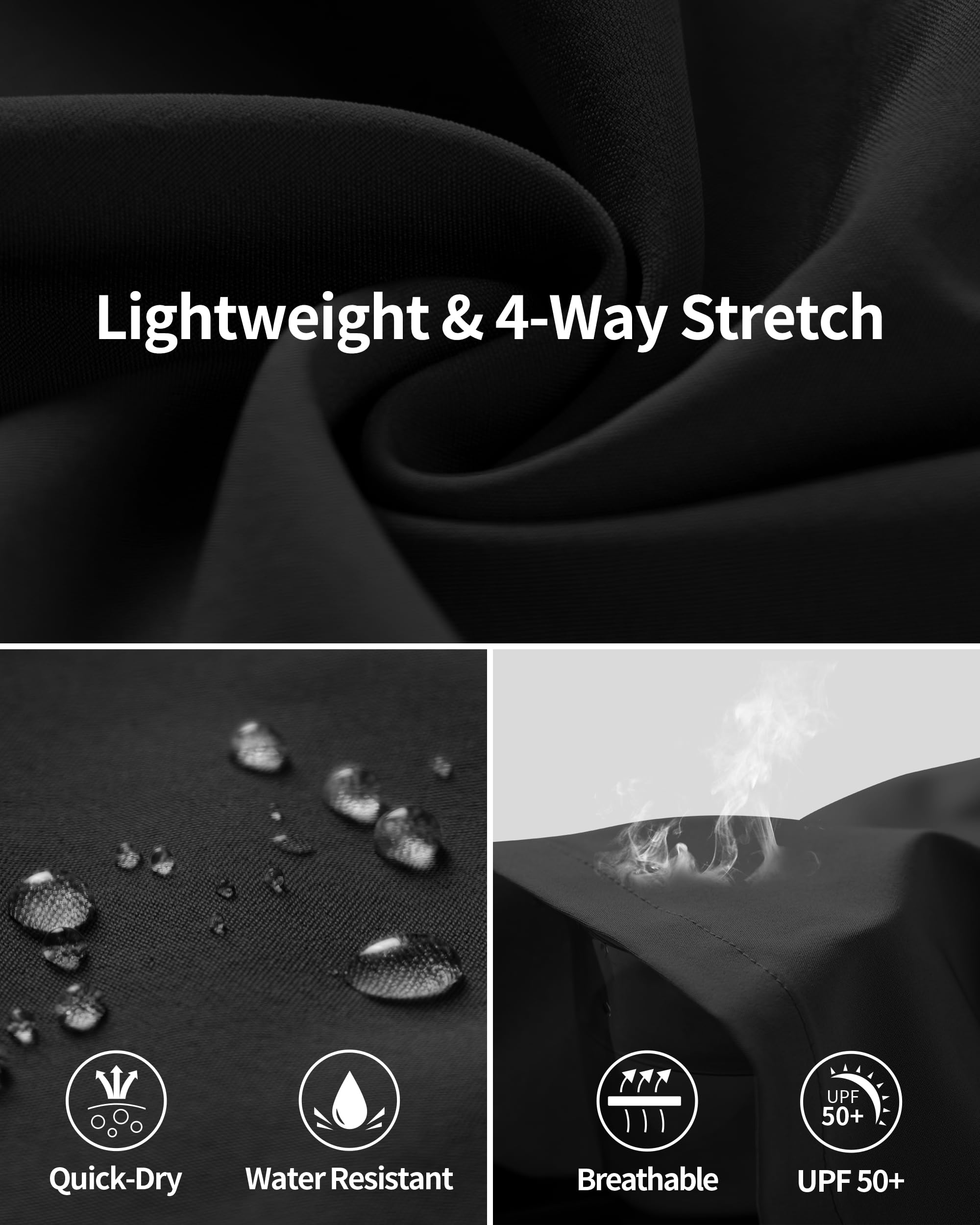 Ksmien Women's 7" Hiking Cargo Shorts Lightweight Quick Dry Ladies Summer Shorts with Zipper Pockets for Travel Golf - Image 6