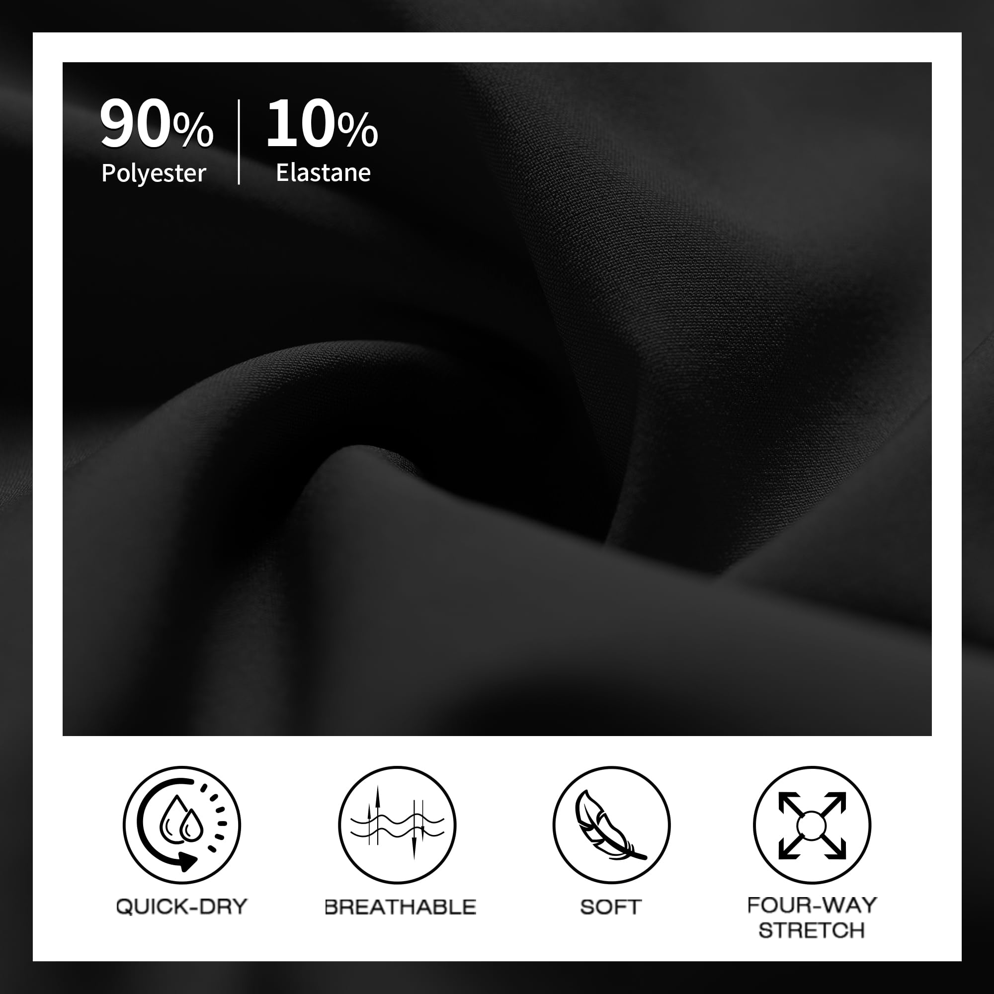 Ksmien Womens 3" Athletic Running Shorts - 2 in 1 Quick Dry Split Workout Gym Shorts with Liner Phone Pockets - Image 6